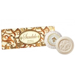 Saponificio Artigianale Fiorentino SANDALO Zestaw naturalnych mydeł 3x100 g
